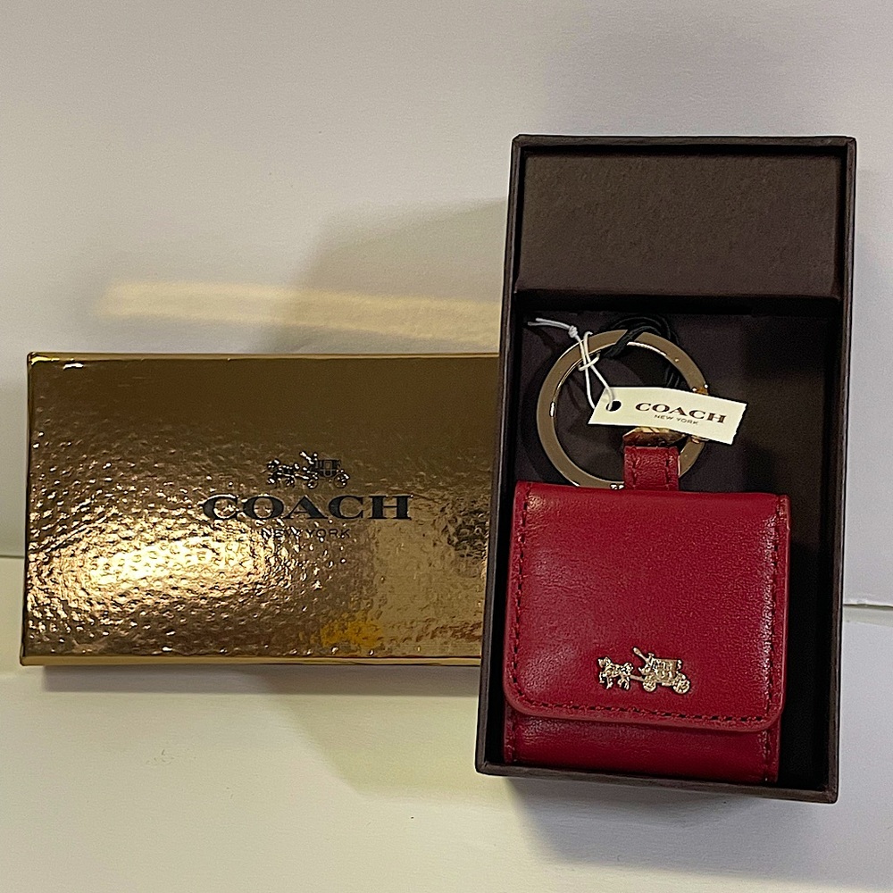 Coach Photo Keychain - Accessories - Red  NWT